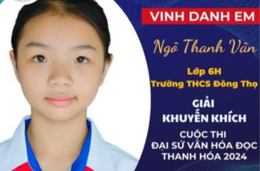  Giới thiệu sách “Nếu biết trăm năm là hữu hạn”  em Ngô Thanh Vân đạt giải Khuyến khích cấp tỉnh