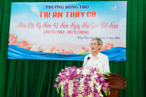 Đồng chí Chu Đăng Phan Bí thư chi bộ trường THCS Đông Thọ