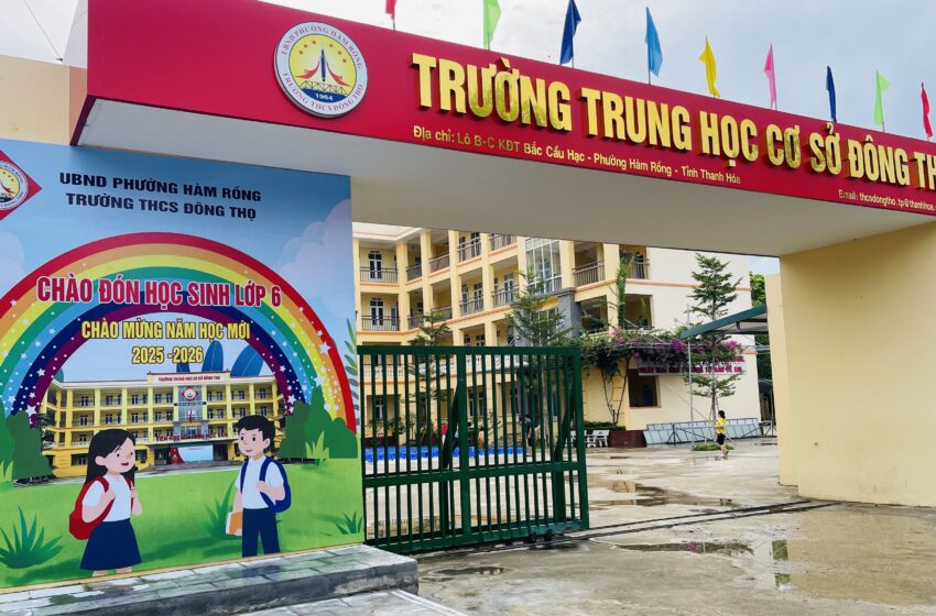  CƠN BÃO SỐ 5  –  TRƯỜNG THCS ĐÔNG THỌ VƯỢT QUA KHÓ KHĂN, HƯỚNG TỚI KHAI GIẢNG NĂM HỌC MỚI